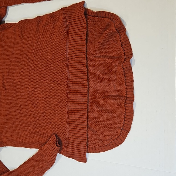 Madewell Chronicle Rust Textured Pullover Sweater size XS - Picture 7 of 11